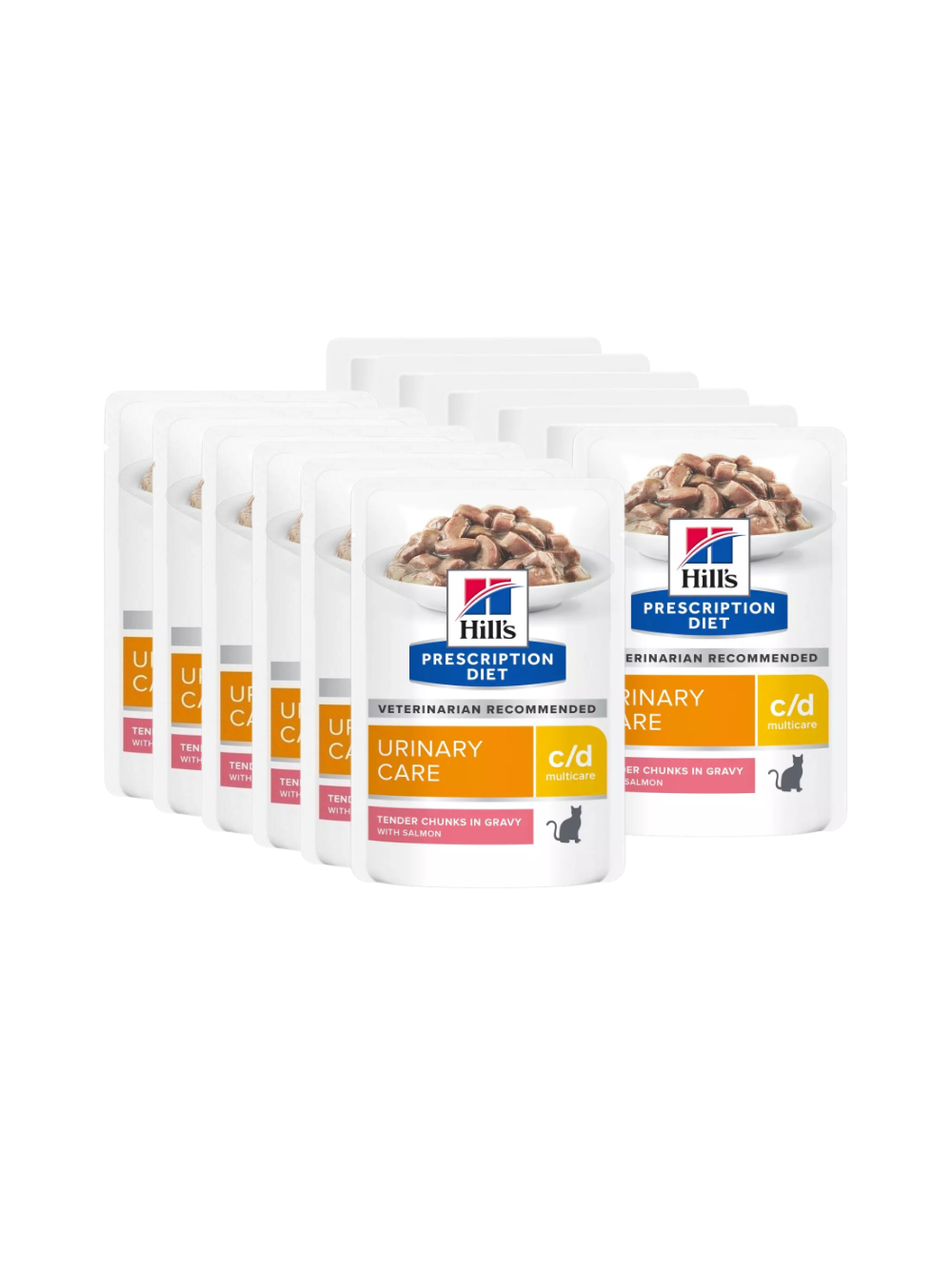 HILL'S PD Prescription Diet Feline c/d Salmon 12x85g saszetka