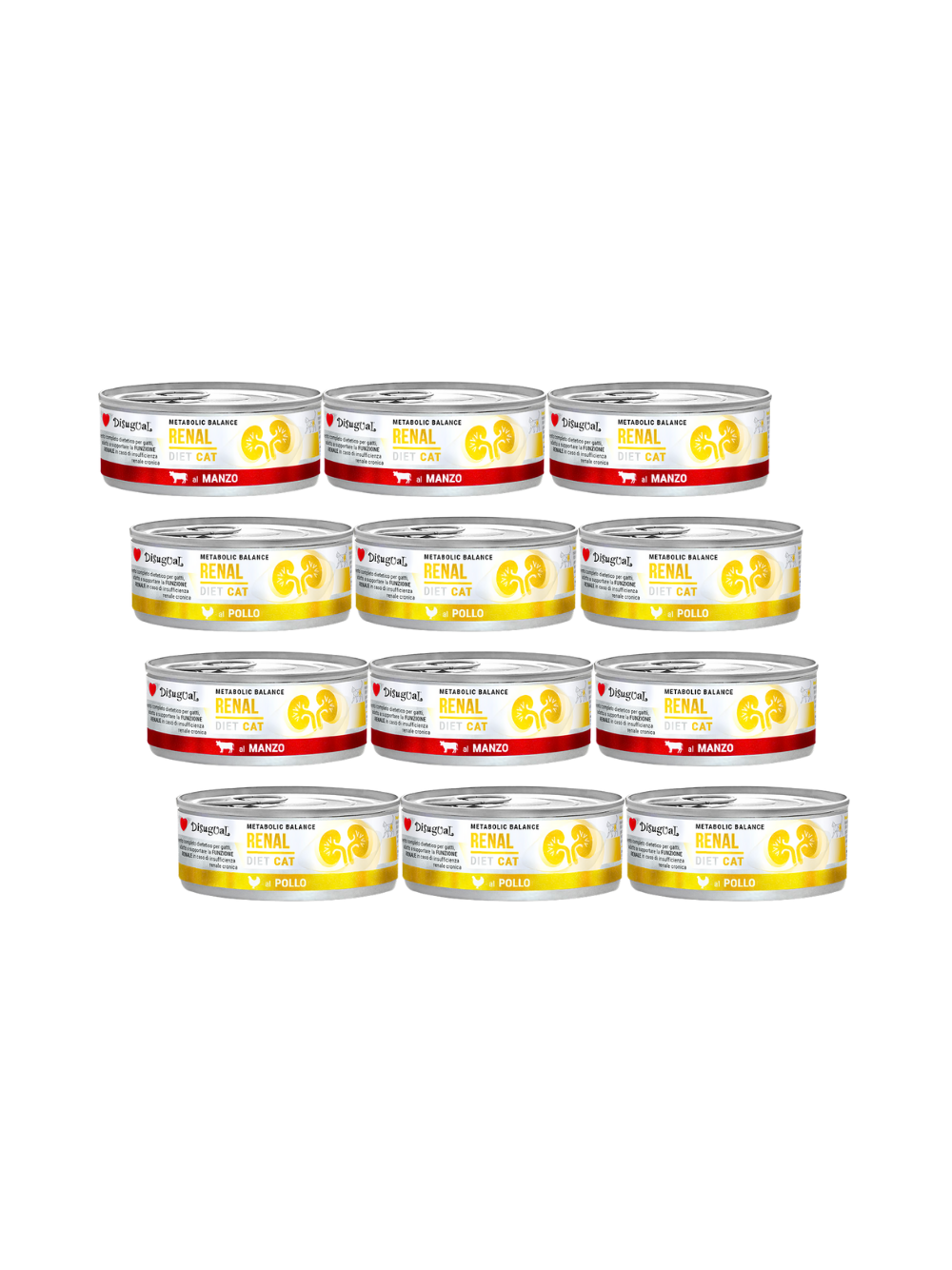 Disugual Karma mokra dla kota Weterynaryjna RENAL Kurczak/Wołowina (dorosły) 12x85g
