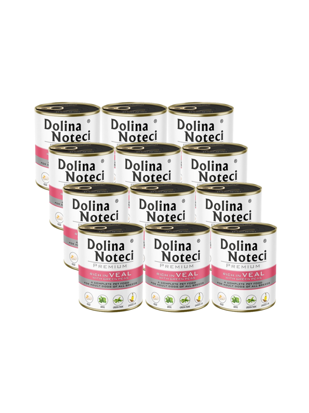 Dolina Noteci PREMIUM bogata w cielęcinę z zielonym groszkiem 12x800g