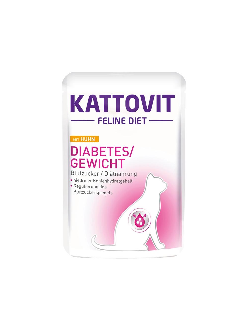 Kattovit Diabetes/Gewicht kurczak 85g saszetka
