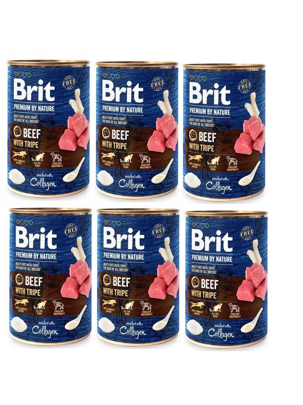 Brit Premium by Nature Beef with Tripe 6x800g