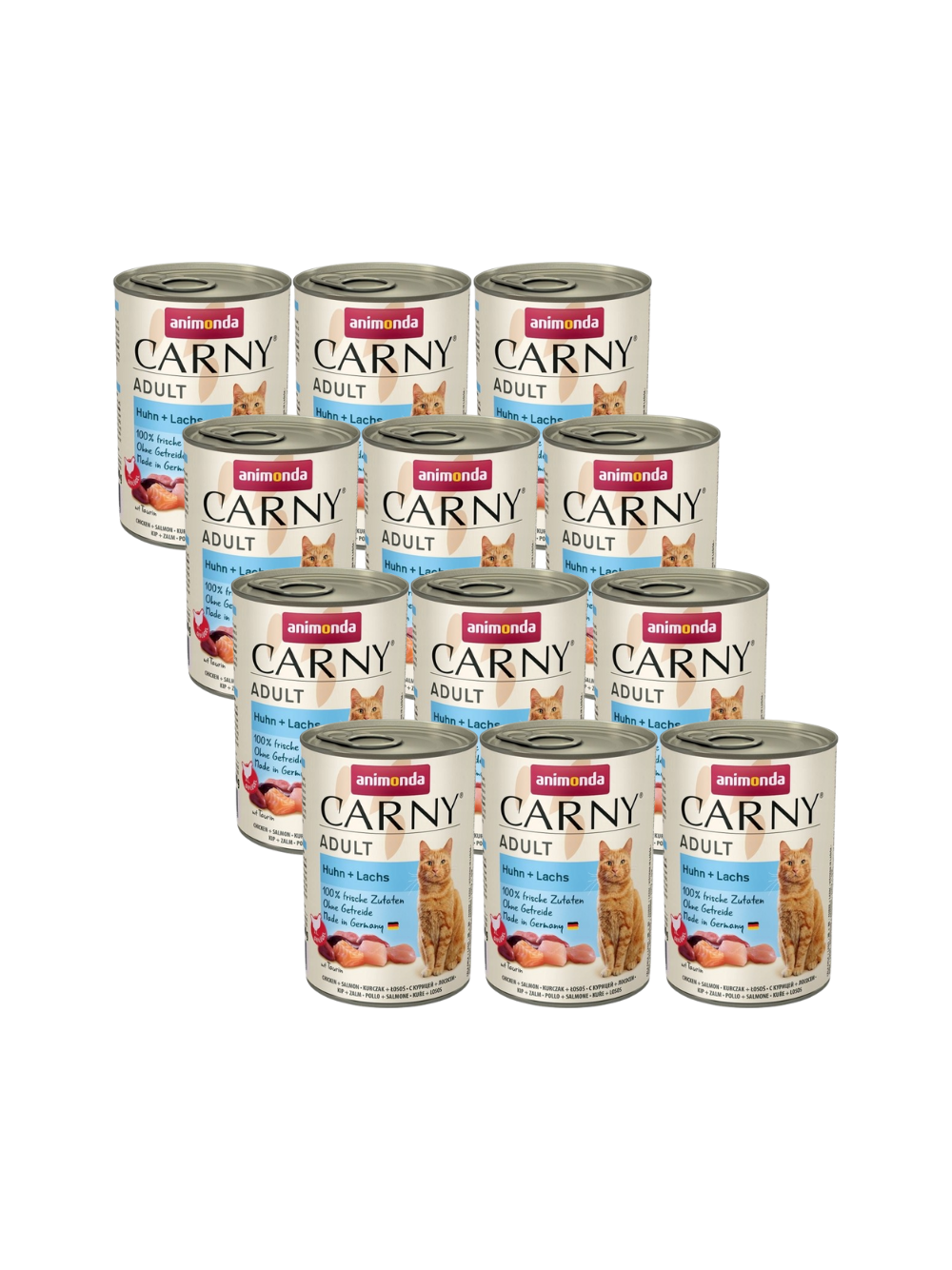 ANIMONDA Cat Carny Adult smak: kurczak i łosoś 12x400g