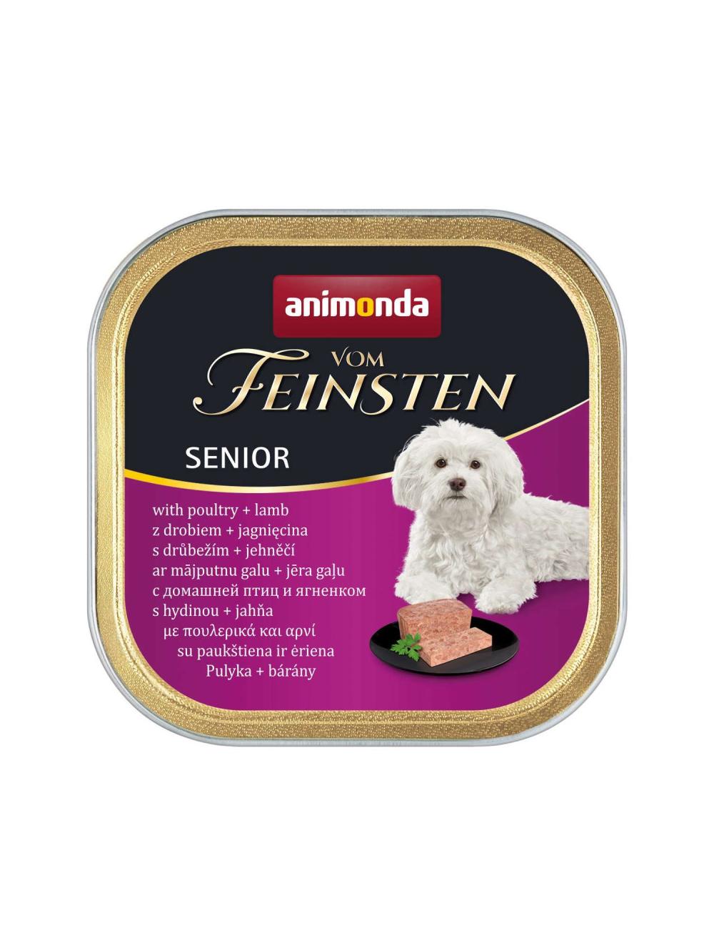 ANIMONDA Dog Vom Feinsten Senior smak: drób z jagnięciną 150g