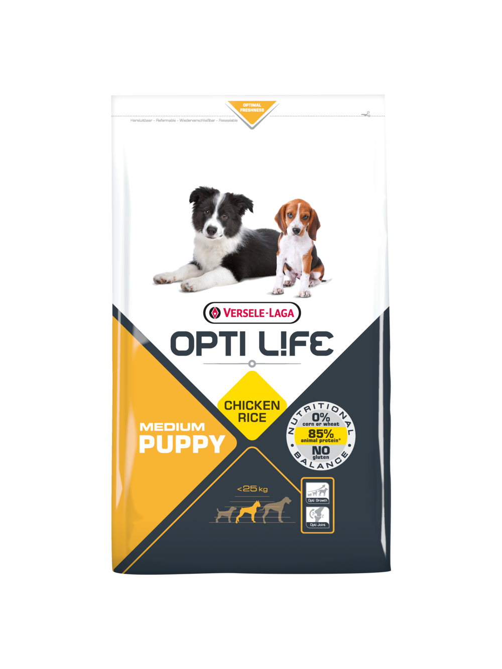 VERSELE-LAGA Opti Life Puppy Medium 1kg - z kurczakiem - dla szczeniąt średnich ras + niespodzianka dla psa GRATIS!