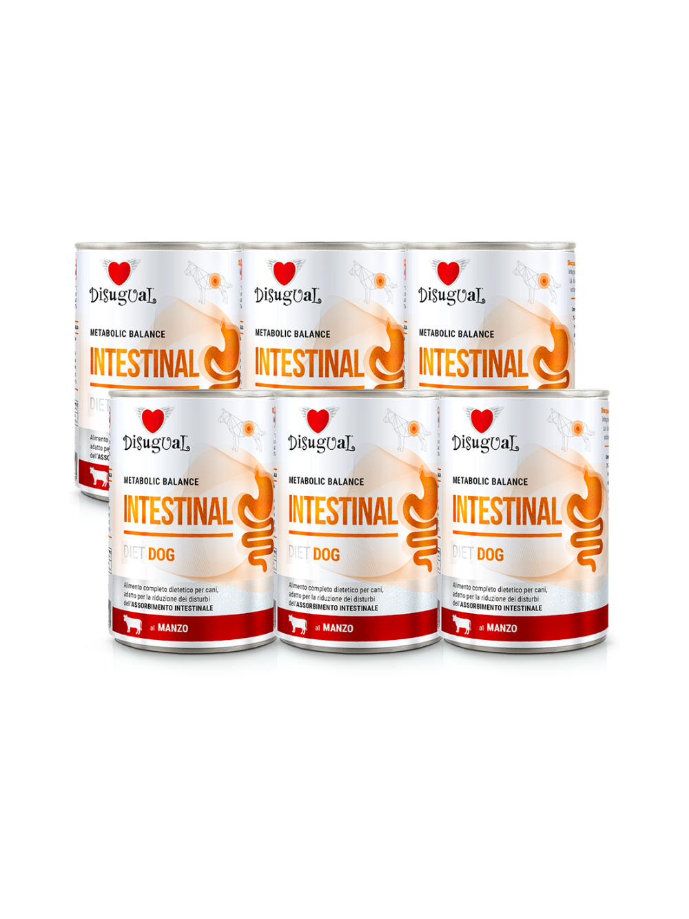 Disugual Karma mokra dla psa Weterynaryjna INTESTINAL Wołowina (dorosły) 6x400g