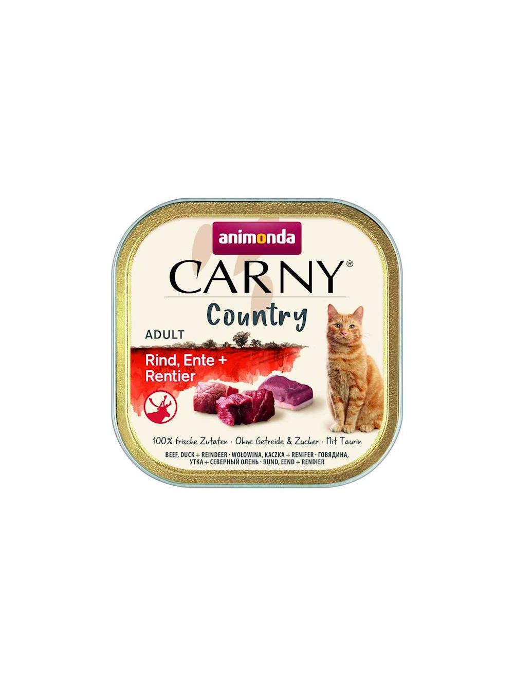 ANIMONDA Carny Country Adult Wołowina, Kaczka i Renifer 16x100g
