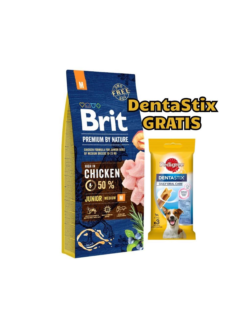 BRIT Premium By Nature Junior M 15kg / opakowanie uszkodzone (8941,8726) !!!