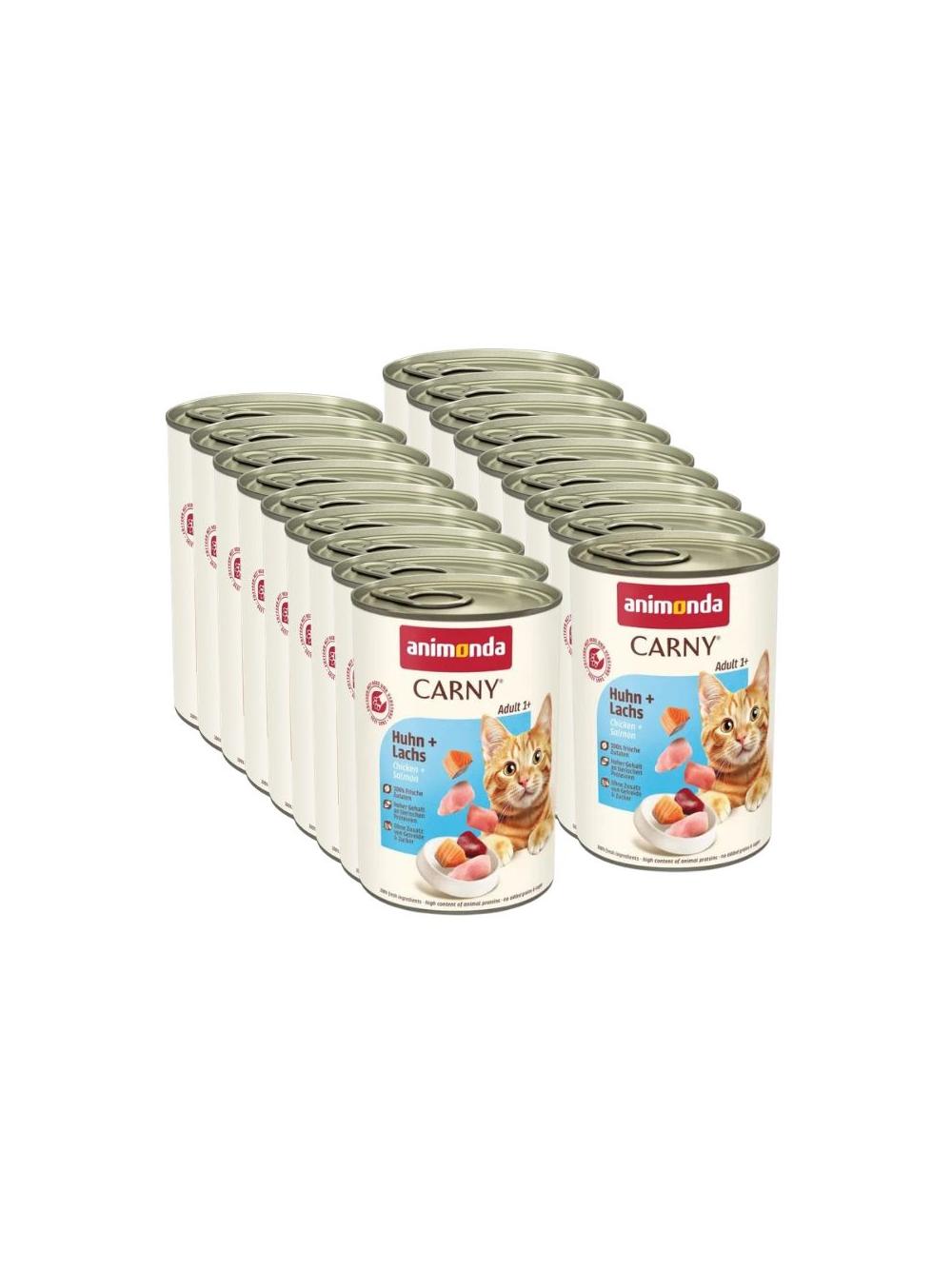 ANIMONDA Cat Carny Adult smak: kurczak i łosoś 18x400g