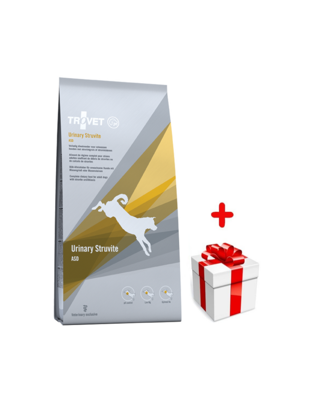 TROVET ASD Urinary Struvite (dla psa) 12,5kg  + niespodzianka dla psa GRATIS!