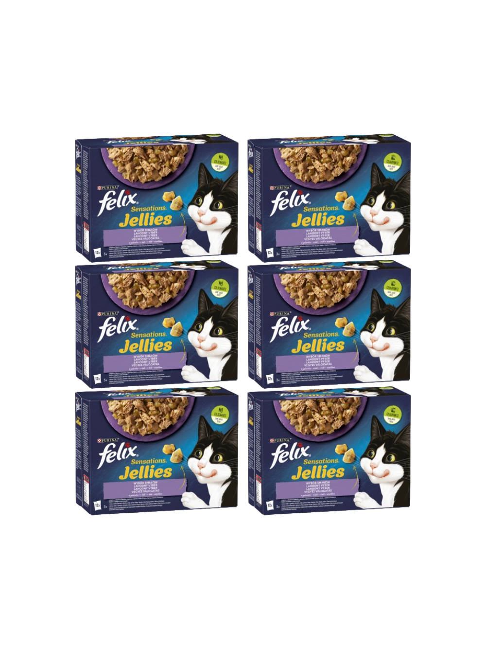 FELIX Sensation Jellies Karma dla kotów wybór smaków w galaretce 72x85g