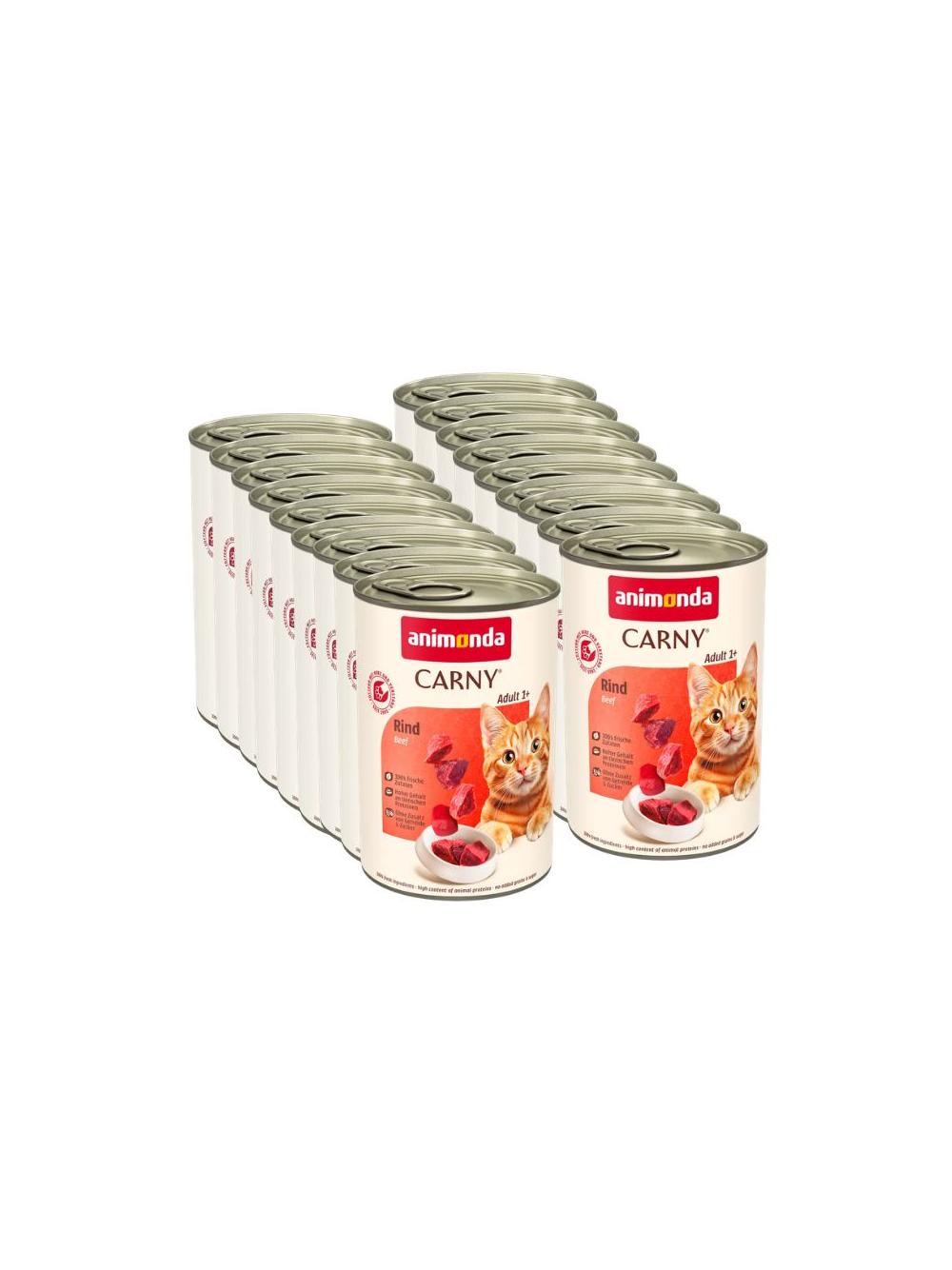 ANIMONDA Cat Carny Adult smak: wołowina 18x400g