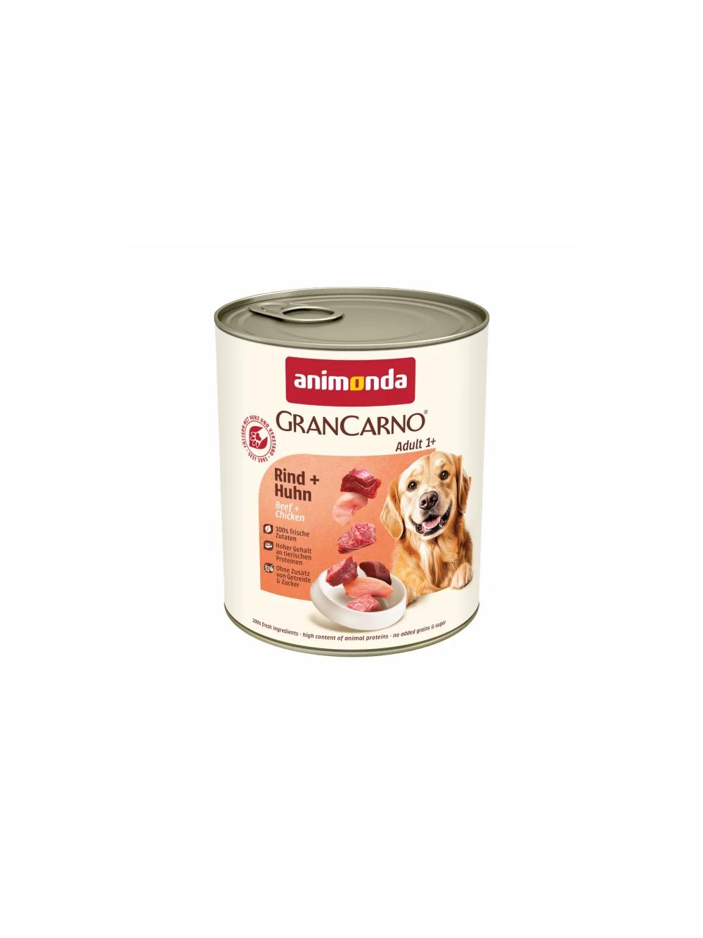 ANIMONDA GranCarno Adult Dog smak: Wołowina + kurczak 800g