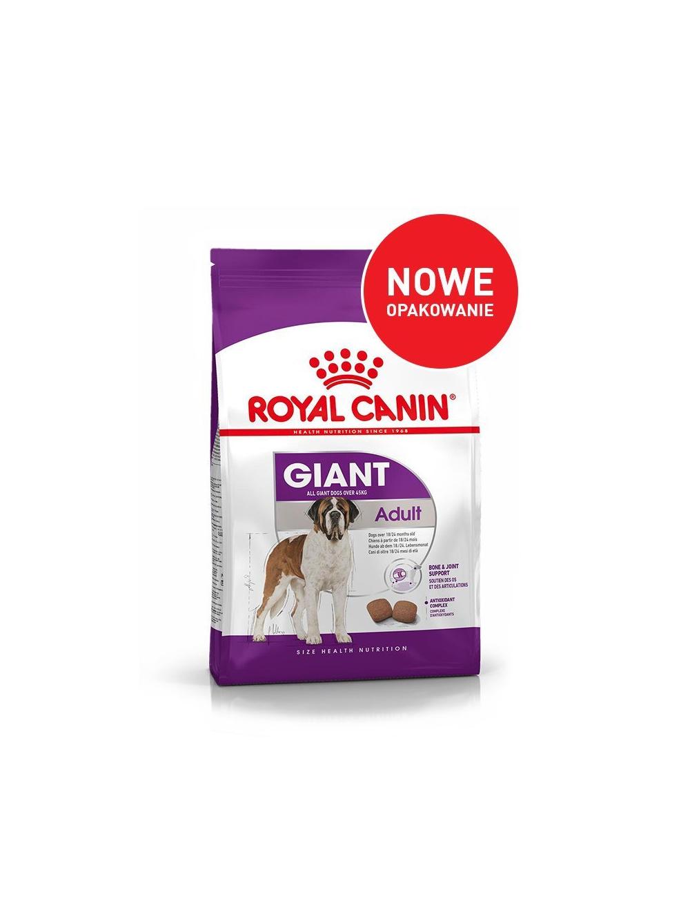 ROYAL CANIN Giant Adult 15kg karma sucha dla psów dorosłych, od 18/24 miesiąca życia, ras olbrzymich +  niespodzianka dla psa GRATIS!