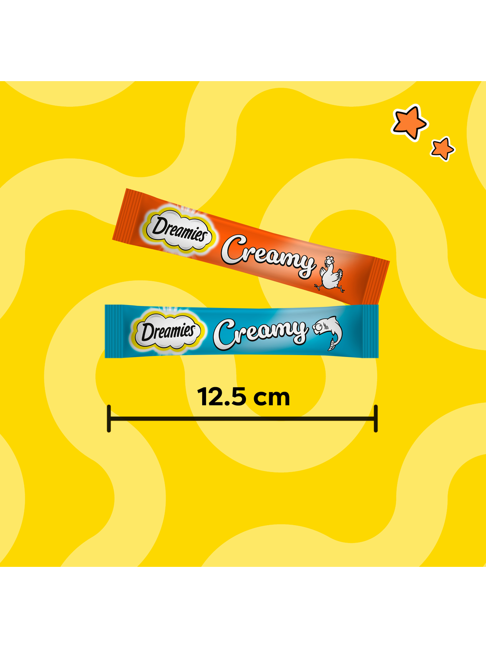 DREAMIES Creamy z kurczakiem i z łososiem 12x10g