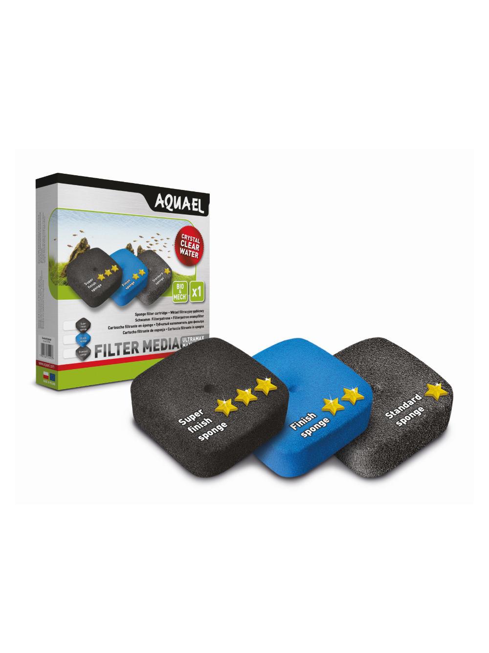 AQUAEL Wkład filtracyjny gąbkowy Finish Sponge 30PPI