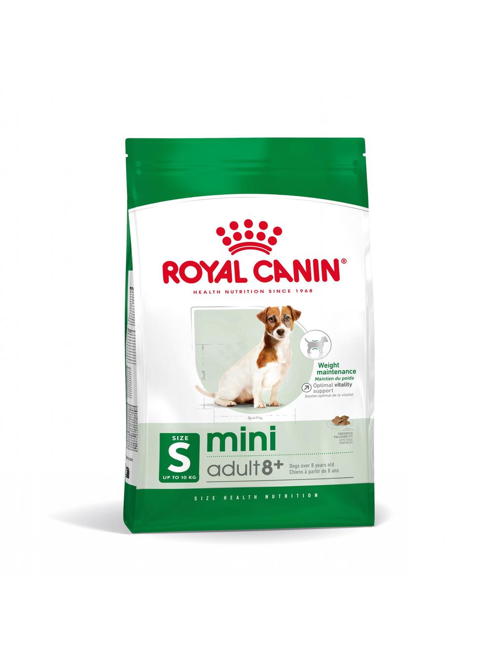 ROYAL CANIN Mini Adult +8  8kg karma sucha dla psów starszych od 8 do 12 roku życia, ras małych