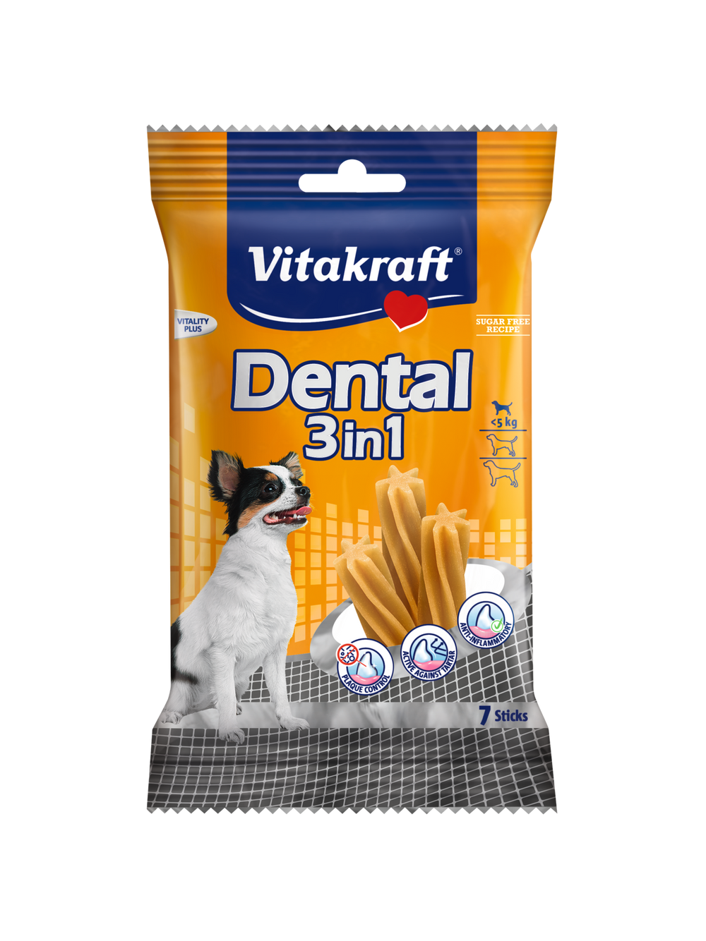 Vitakraft Dental Sticks XS 7szt, do 5kg