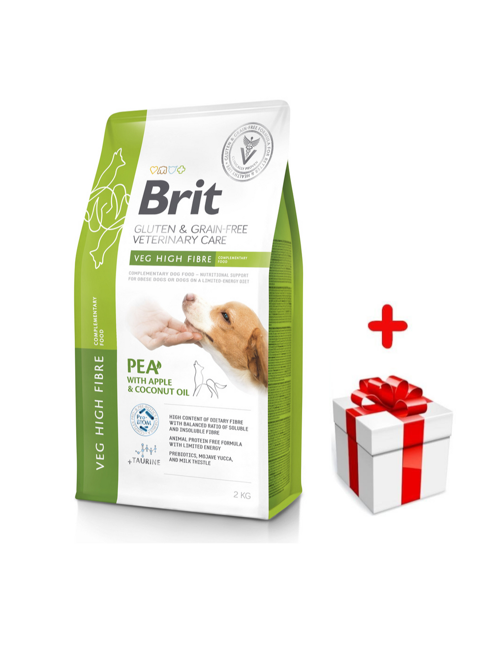 BRIT GF Veterinary Diets Dog Veg Fibre 2kg  + niespodzianka dla psa GRATIS!