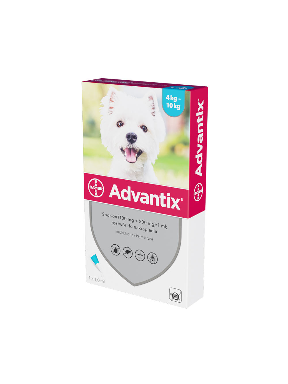 Advantix dla psów 4-10kg (pipeta 1ml)