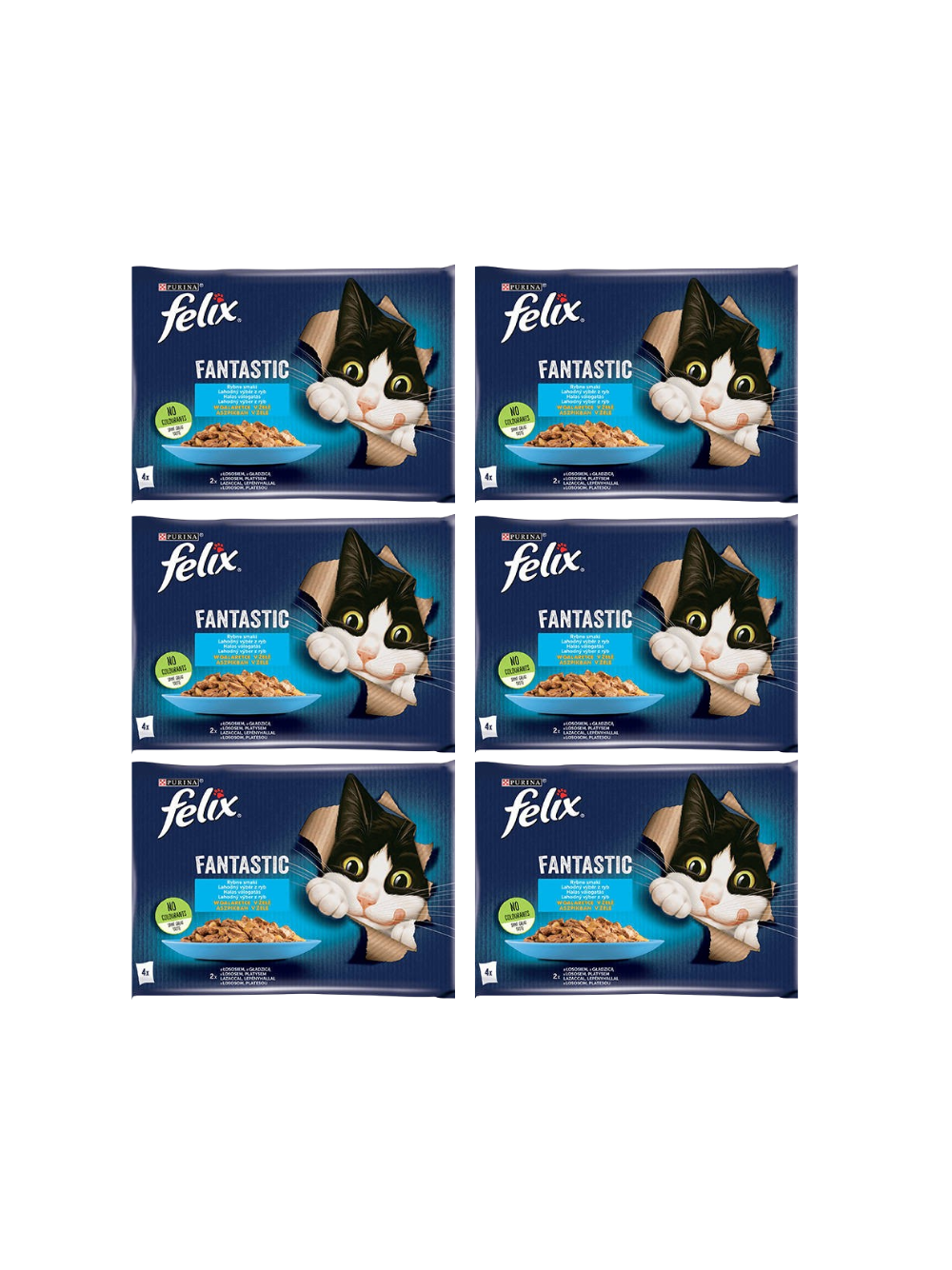 FELIX Rybne Smaki w galaretce z łososiem i gładzicą  12x(4x85g)