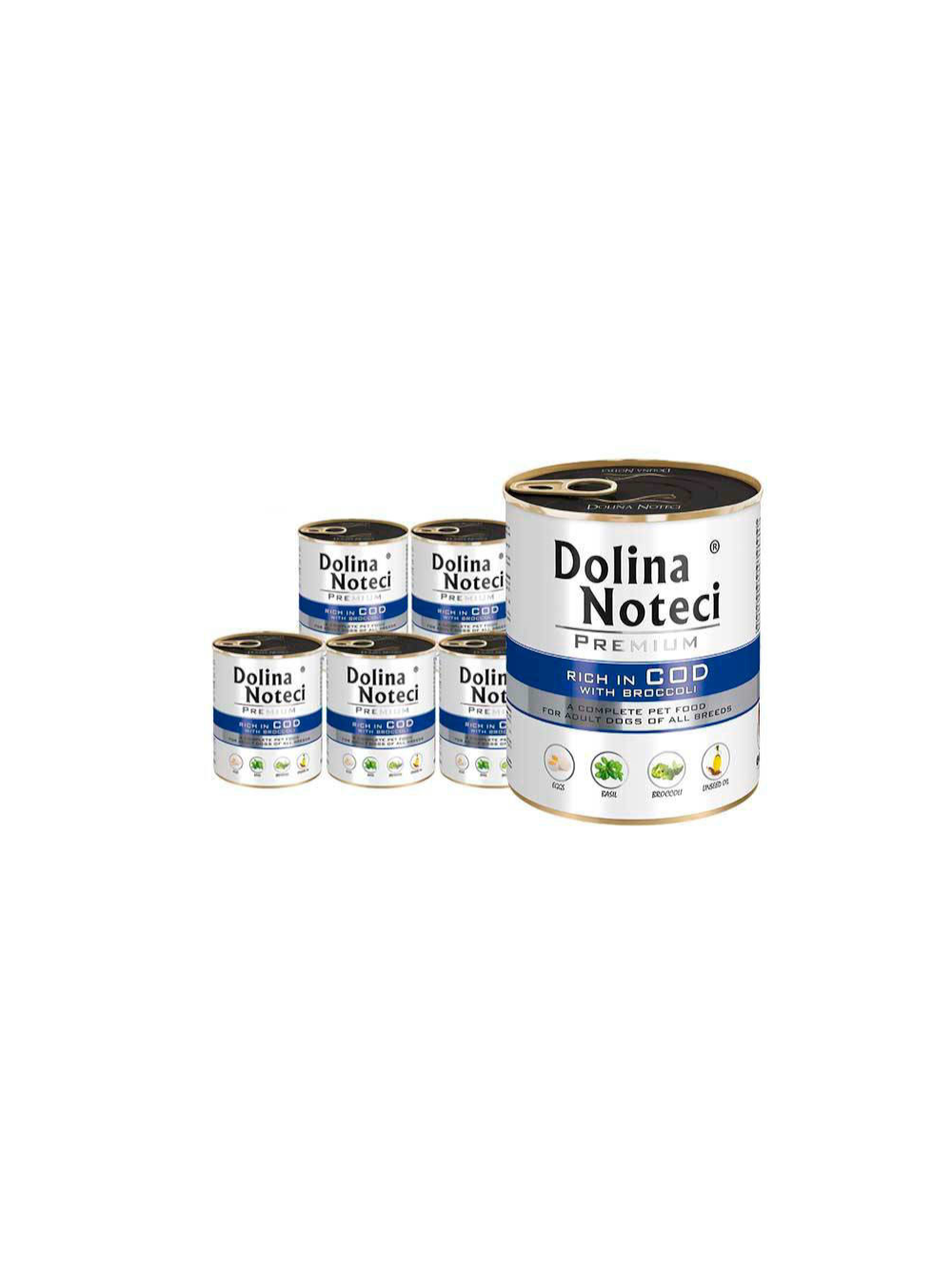 Dolina Noteci Premium Dorsz z brokułami 24x800g