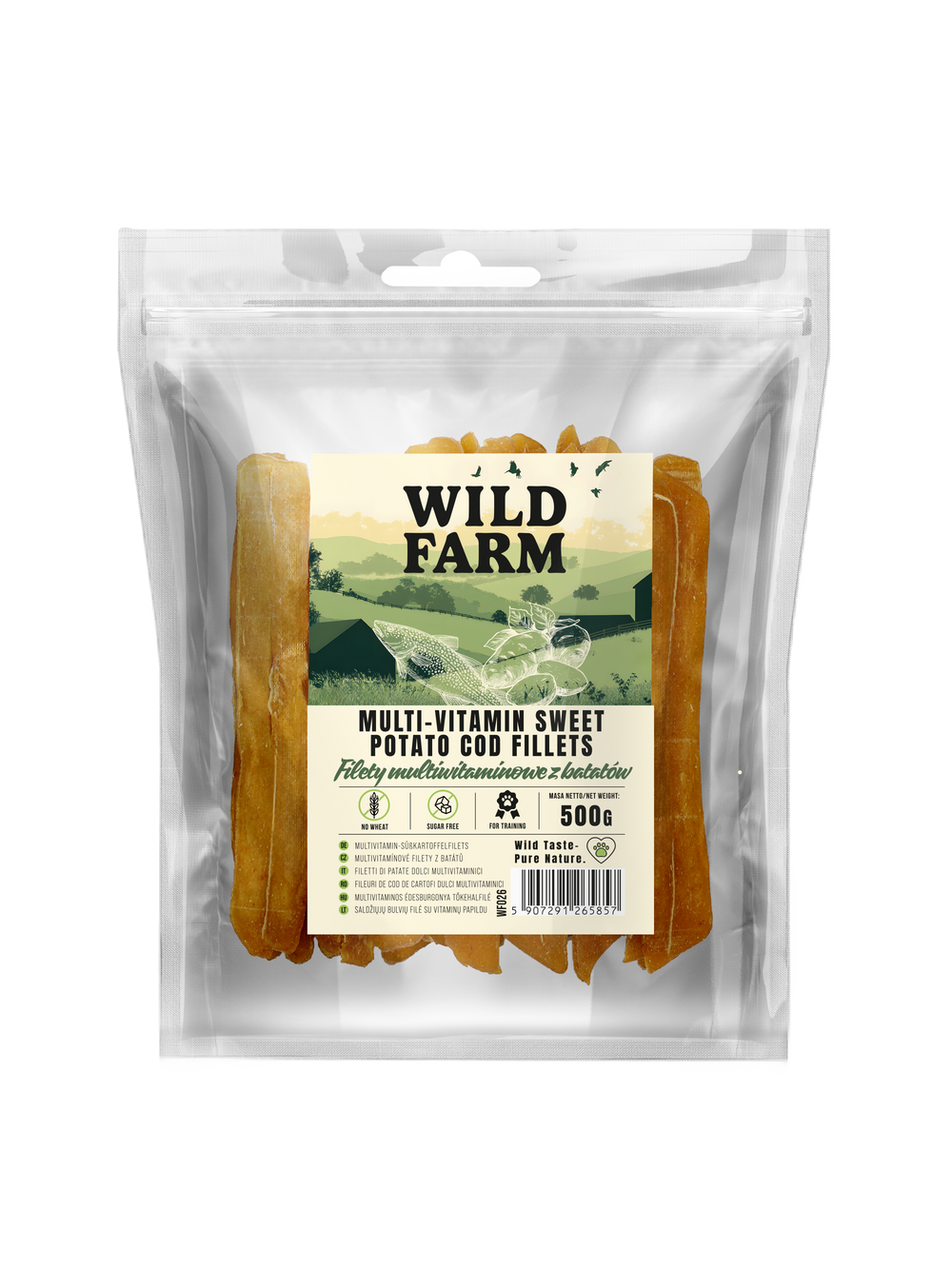 WILD FARM filety multiwitaminowe z batatów 500g przysmak dla psa