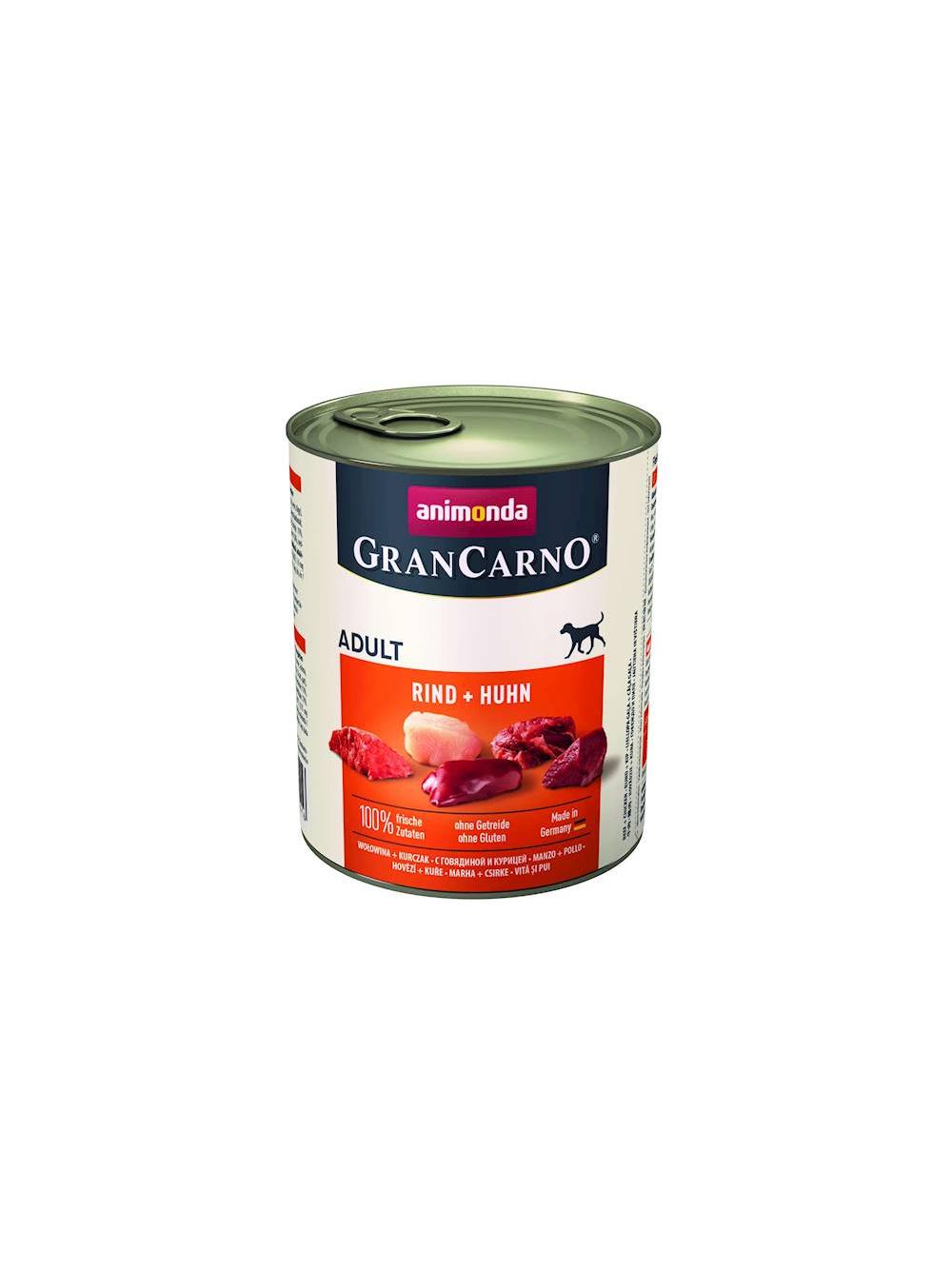 ANIMONDA GranCarno Adult Dog smak: Wołowina + kurczak 800g