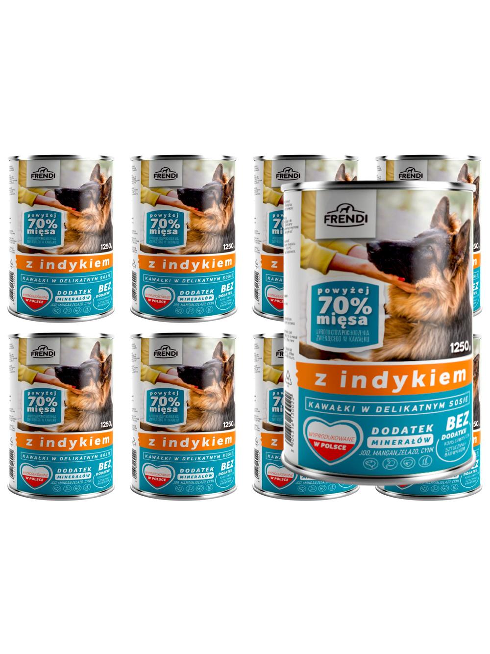 Frendi kawałki w delikatnym sosie z indykiem 8x1250g