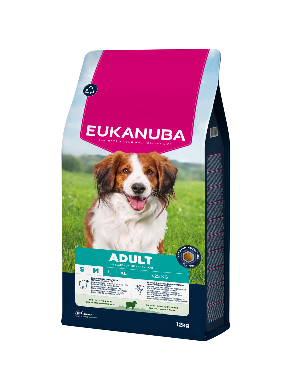 EUKANUBA Adult Small&Medium Breed Rich In Lamb & Rice 12kg