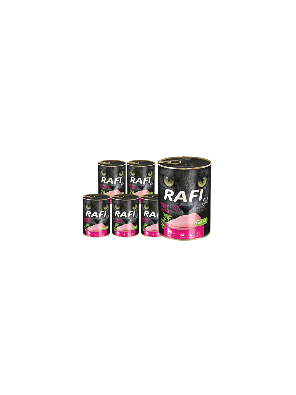 RAFI Cat Adult z indykiem 12 x 400g