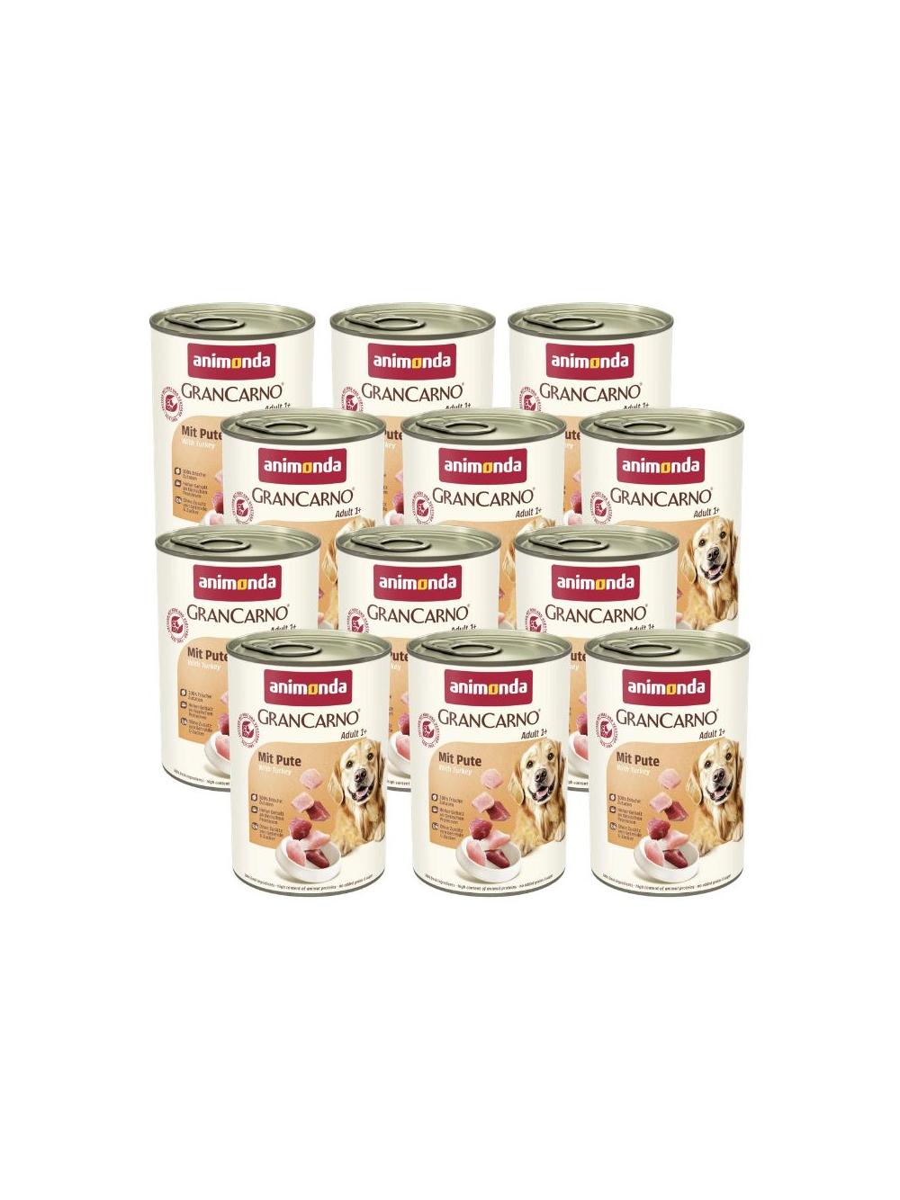 ANIMONDA GranCarno Adult Dog smak:Indyk 12x400g