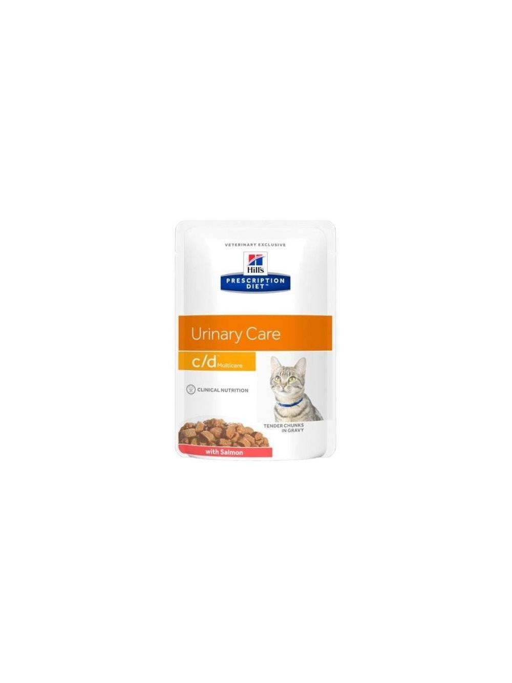 HILL'S PD Prescription Diet Feline c/d Salmon 12x85g saszetka