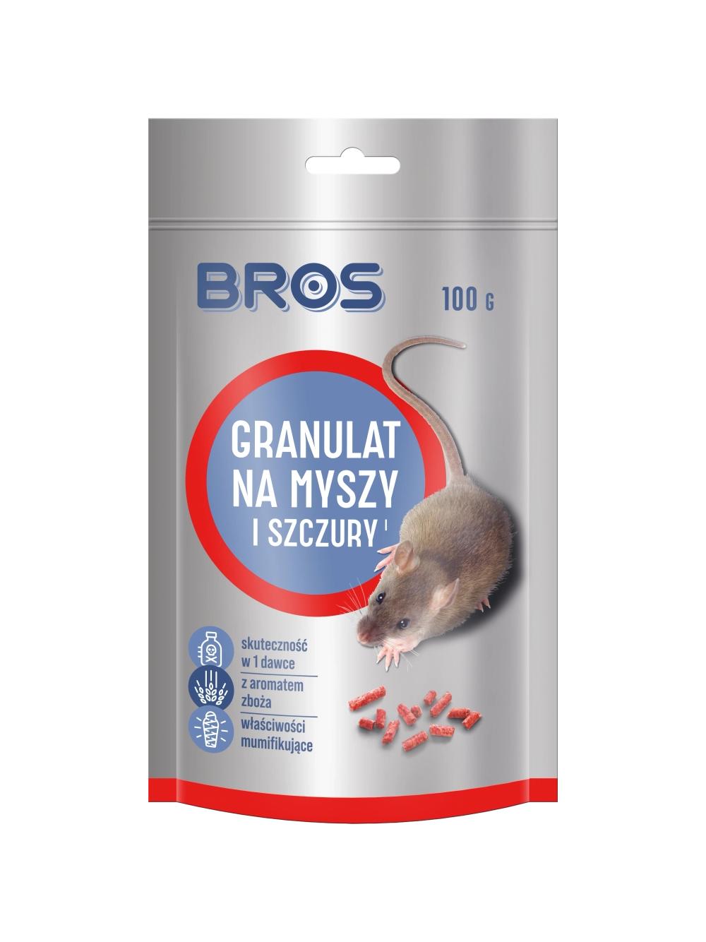 BROS - granulat na myszy i szczury 100g