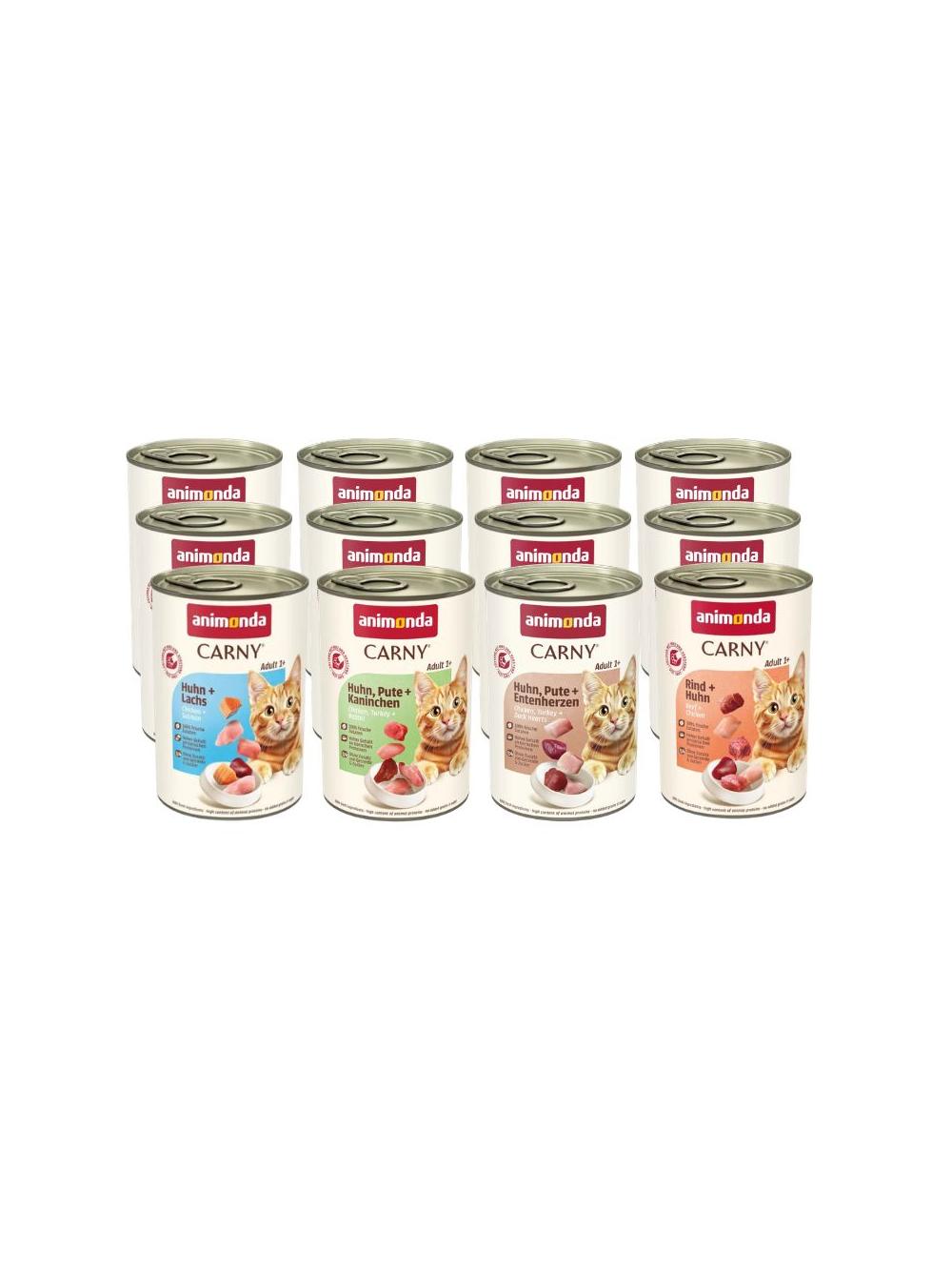 ANIMONDA Cat Carny Adult smak Mix Smaków 12x400g