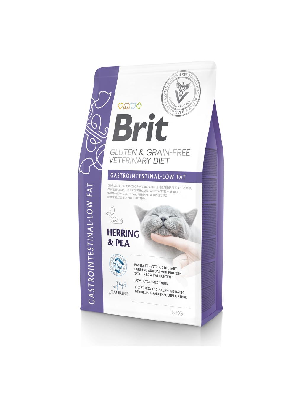 BRIT GF Veterinary Diets Cat Gastrointestinal-Low Fat 5kg