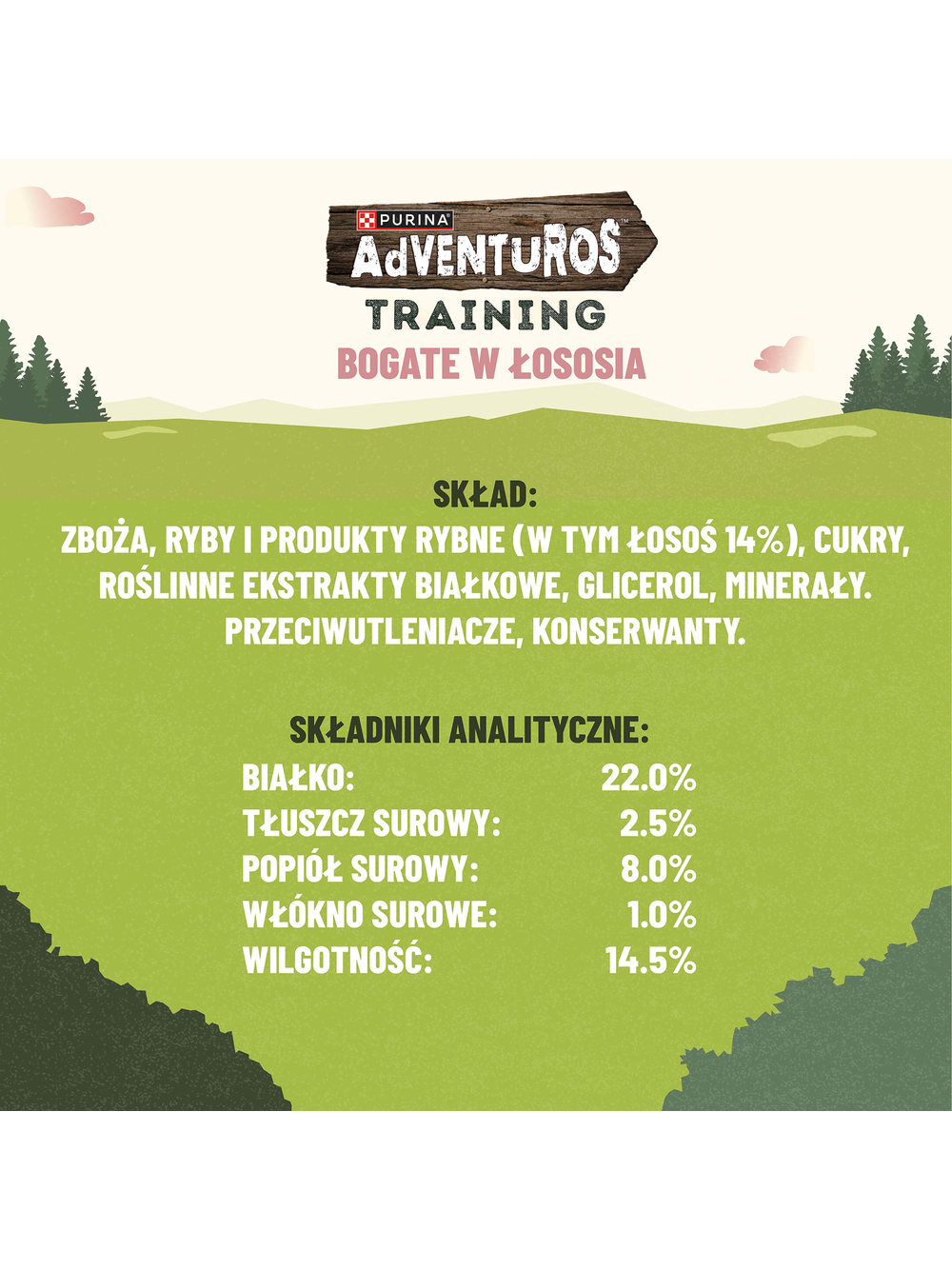 ADVENTUROS Training Przysmaki dla psów Bogate w Łososia 115g