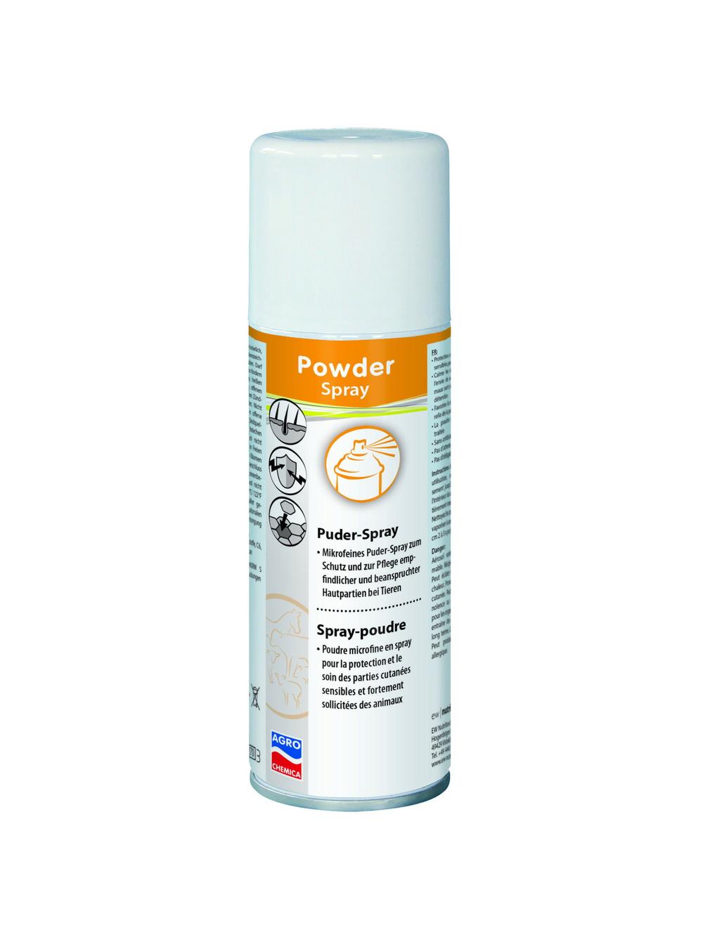 Kerbl Mikrodrobny puder w sprayu do ochrony wrażliwych obszarów skóry, Powder Spray 200 ml