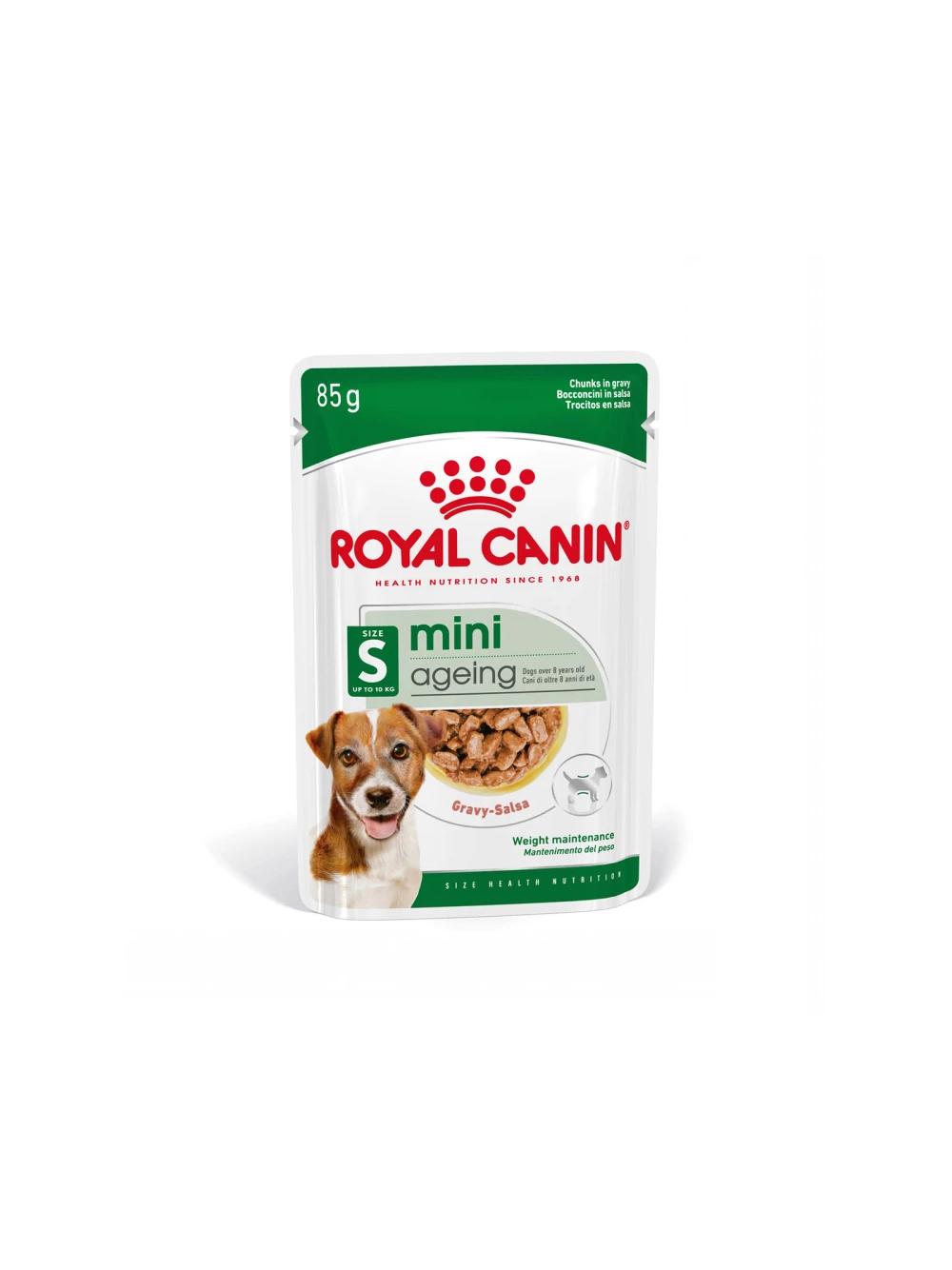 ROYAL CANIN Mini Ageing 12+ 12x85g  karma mokra w sosie dla psów dojrzałych po 12 roku życia, ras małych