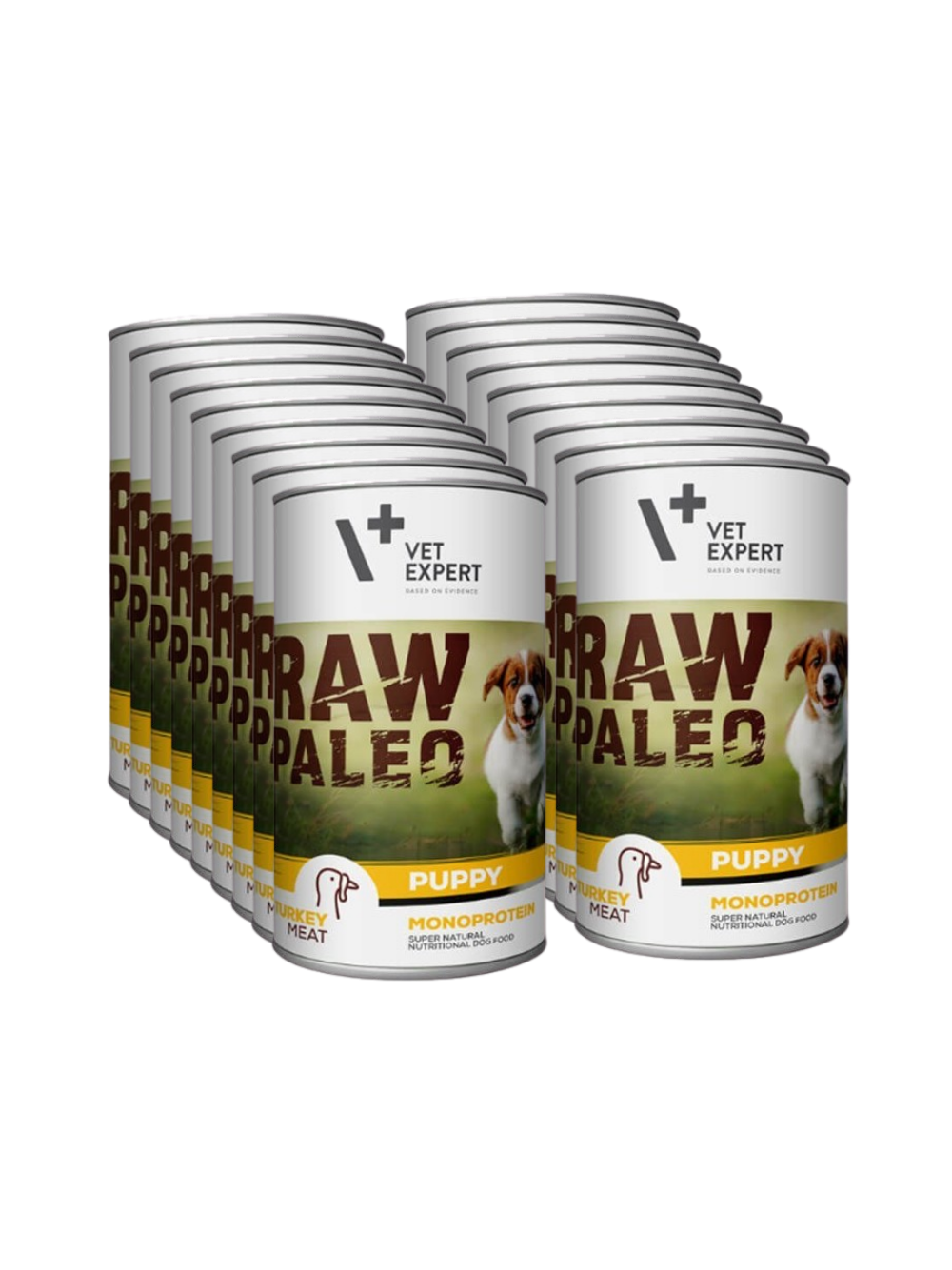 Vetexpert Raw Paleo Puppy Turkey 18x400g - indyk puszka