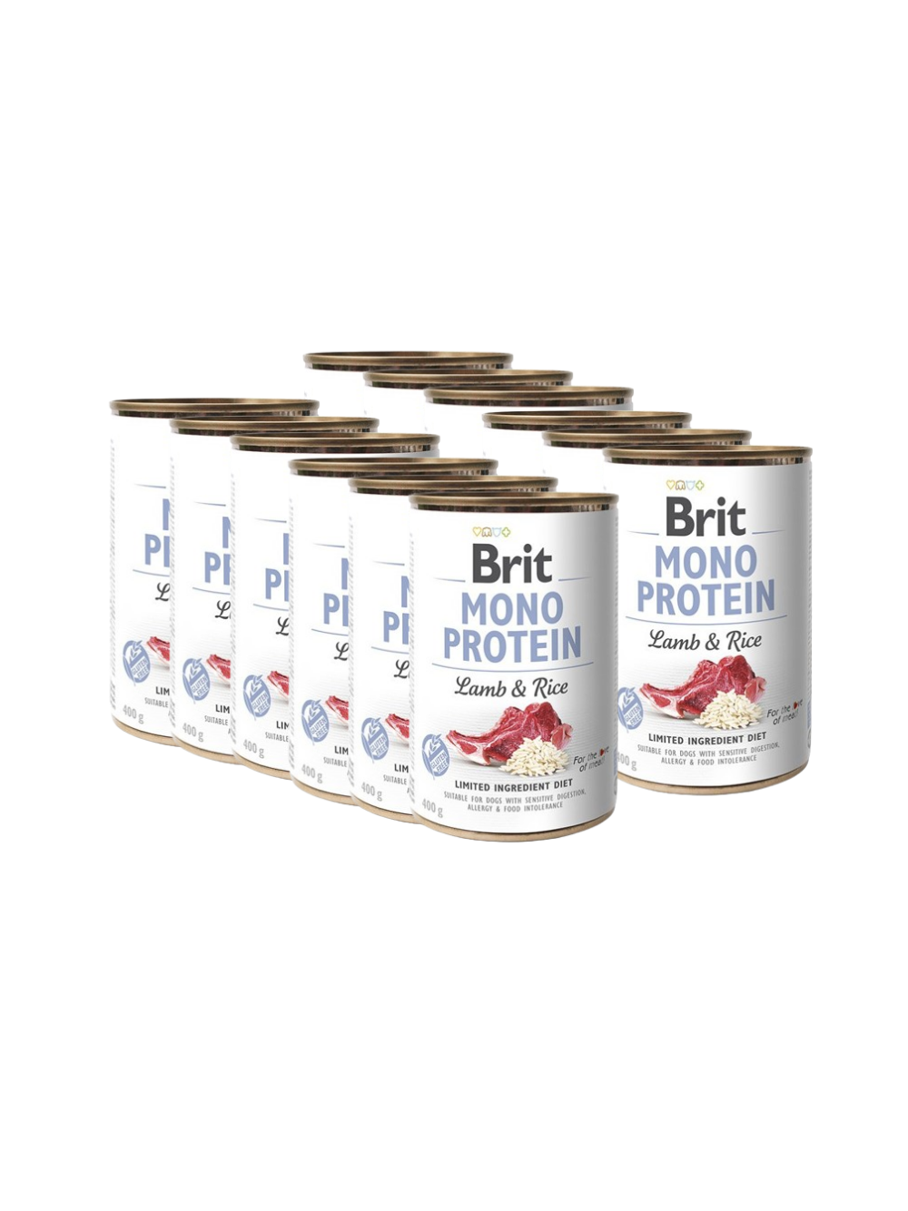 BRIT MONO PROTEIN LAMB & BROWN RICE 12x400g