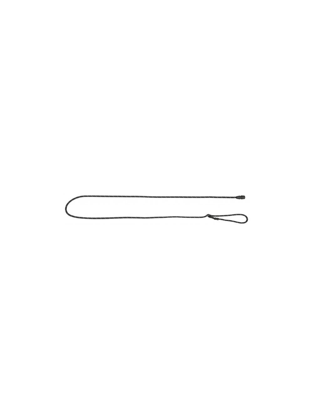 KERBL Smycz sznurkowa GoLeyGo, z Adapterem,czarna, 8mm x 140-200cm,S,max.15kg