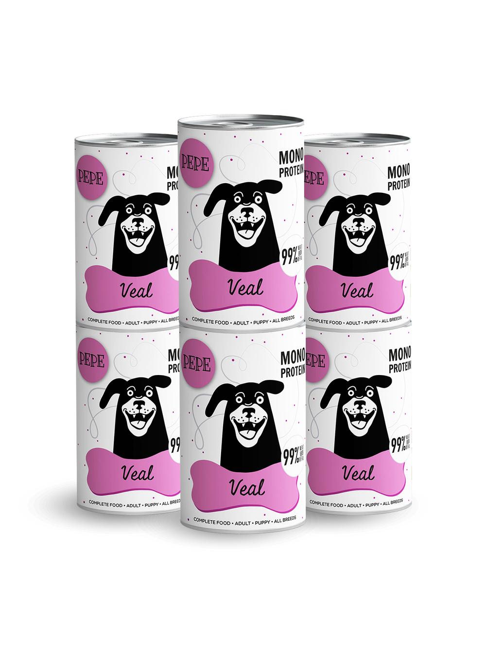 PEPE MONO PROTEIN Veal (cielęcina)  6x400g