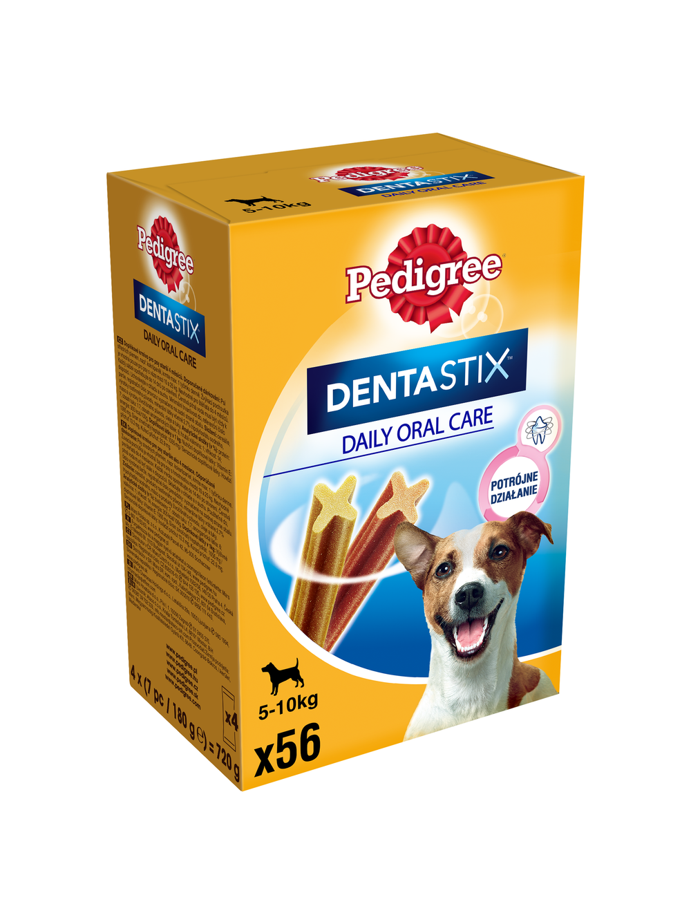 PEDIGREE DentaStix (małe rasy) przysmak dentystyczny dla psów 56 szt. - 8x110g