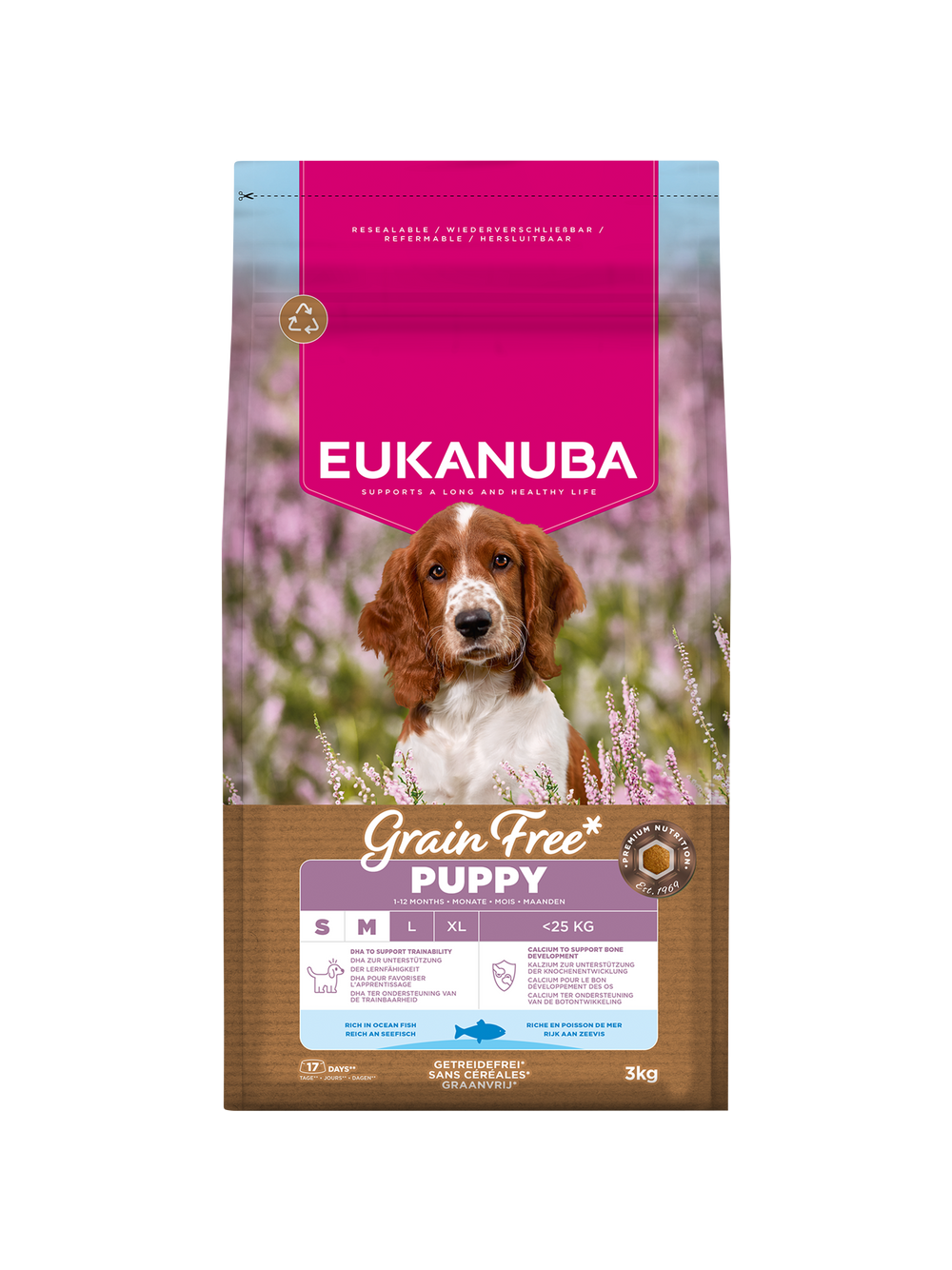 EUKANUBA Puppy&Junior Small/Medium Grain Free 3kg