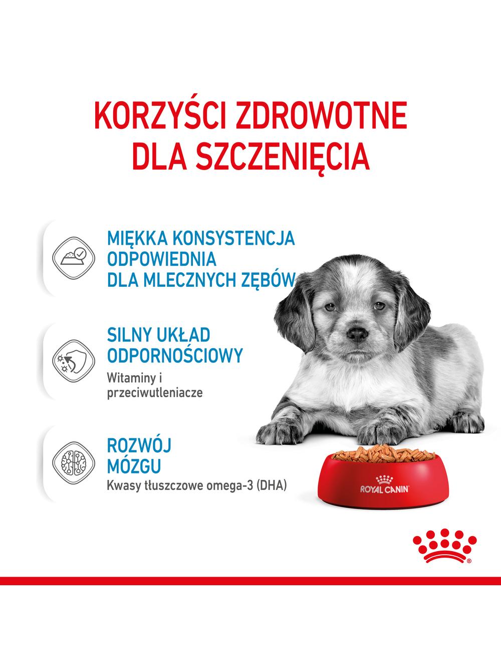 ROYAL CANIN Medium Puppy 10x140g karma mokra w sosie dla szczeniąt do 12 miesiąca, ras średnich