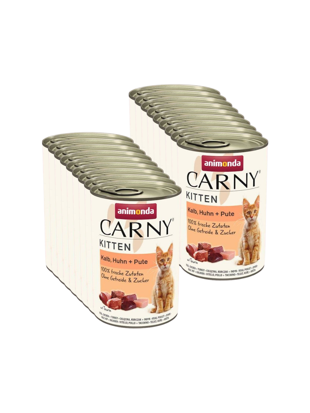 ANIMONDA Cat Carny Kitten smak: cielęcina, kurczak i indyk 18x400g