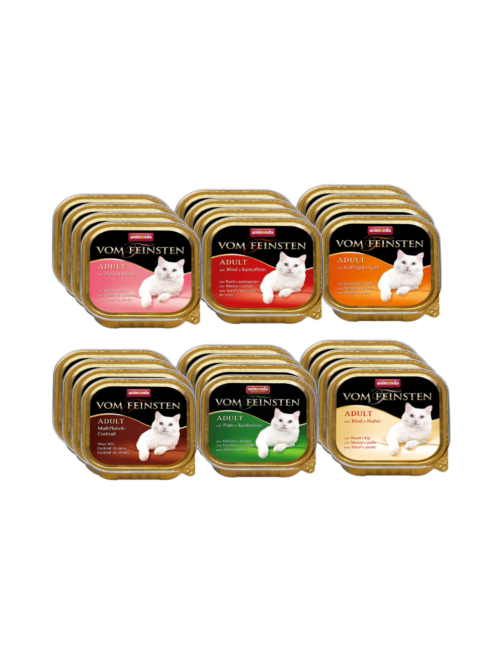 ANIMONDA Cat Vom Feinsten adult cat smak Mix Smaków 24x100g