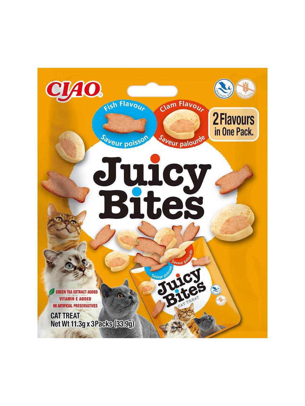 INABA Ciao Juicy Bites-Ryba i Małże 3x11,3g