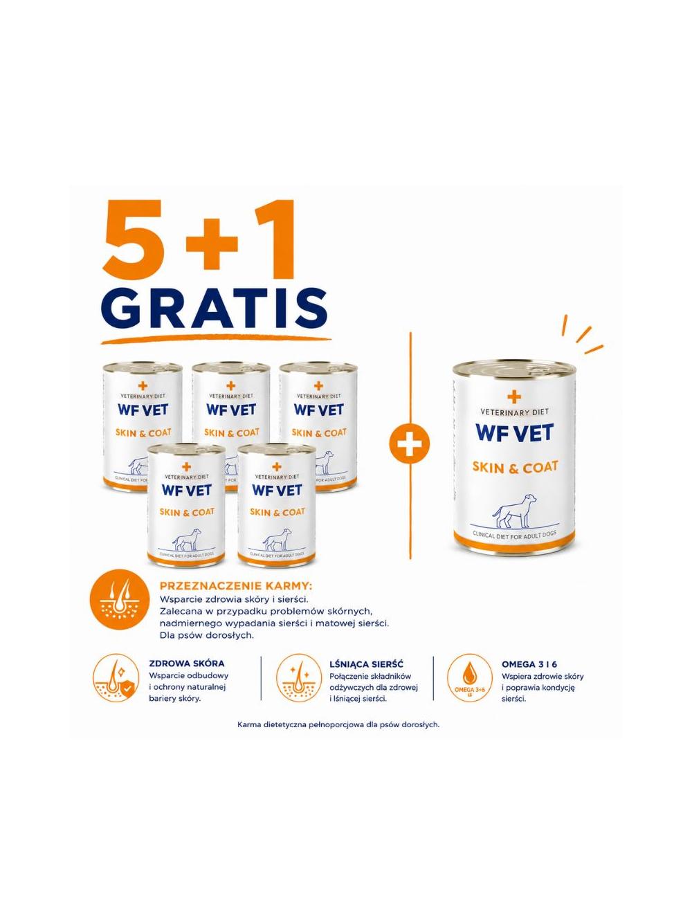 WF VET Skin & Coat dog 6x400g