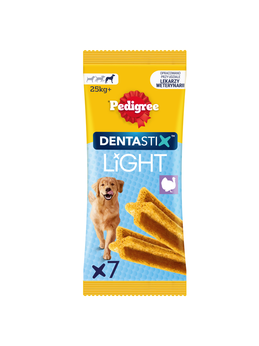 Pedigree Dentastix Light Dental Chews Duże rasy Przysmaki dla psów  7 szt. - 152g